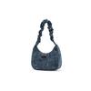Champion Twisted Underarm Bag Script Logo Enamel Tag Pleated Hair Tie Shoulder Strap Casual Versatile Synthetic Leather Shoulder Bag Small U4AACPU14