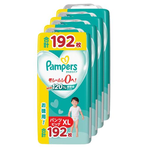 

[Pants Big Size] Pampers Diaper Smooth Care (12~22kg) 192 pieces (48 pieces x 4 packs) Case item