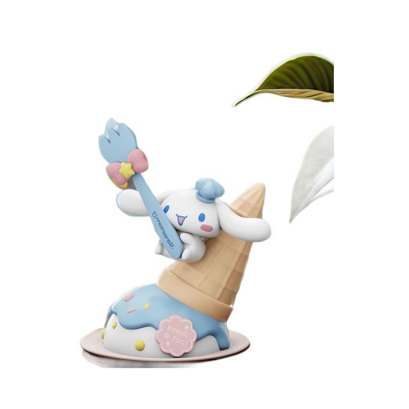 Sanrio Dessert Memo Series: Kuromi, My Melody, Cinnamoroll Desktop Figurines.