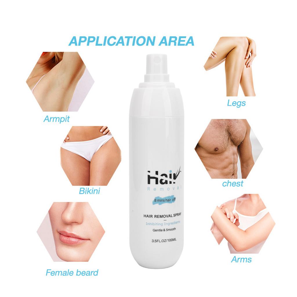 100ml Hair Removal Lotion Gentle Moisturizing Hair Remover Inhibitor for Body Beard Leg and Arm