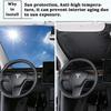 Car Windshield Sun Shade Covers Visors Front Window Sunscreen Protector Parasol Coche For Tesla Model 3 Y Sunshade AccessoriesWindshield Sunshades 1