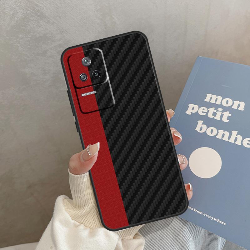 Carbon Fiber Pattern Case For Xiaomi 15 14 Ultra 13T 14T 15T Pro 17 Pro Max POCO X7 X3 X5 X6 F5 F6 F7 F8 Pro Cover