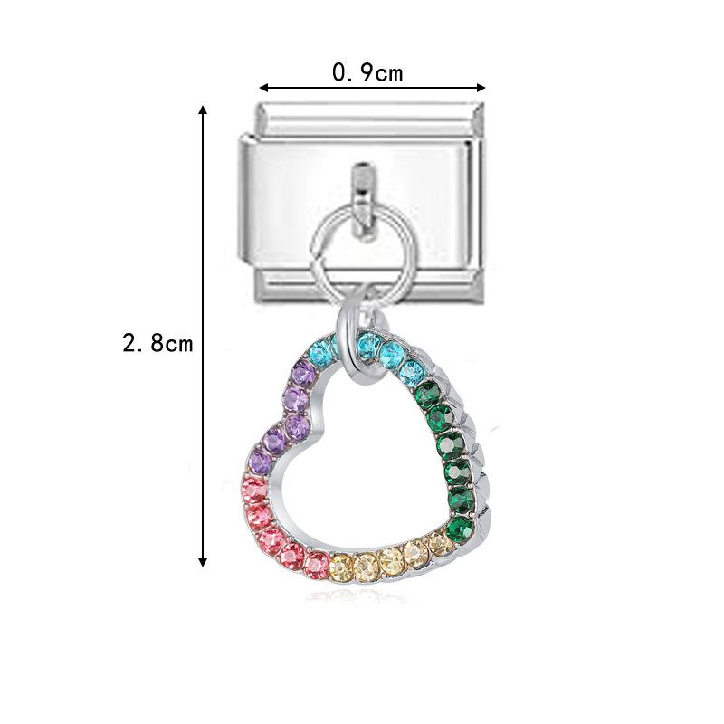 Italian Style DIY Bracelet Bangle with Pendant and Module Splicing Accessories