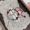 Geometric Alloy Handcrafted Bracelet With Bells Unique New Chinese Design For Women