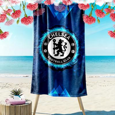 1pc Chelsea FC Beach Towel Ideal Birthday Gift For Family, A Vibrant Beach Towel Suitable for Outdoor Activities