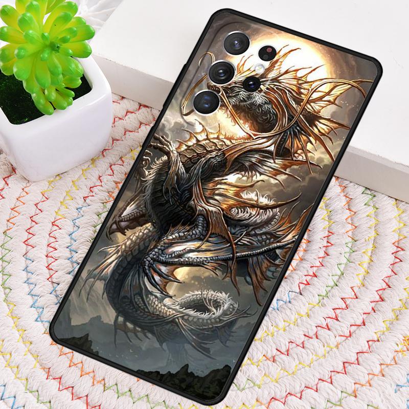 Asian Chinese Dragon soft Phone Case for Samsung Galaxy note 10 pro S26 Ultra S23 S24 FE S25 S21 S22 PLUS shockproof Cove