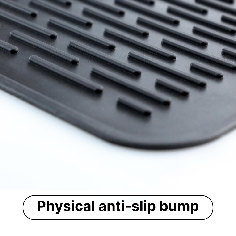Silicone Dish Drying Mat Multifunctional Kitchen Coffee Bar Heat Resistant Silicone Pad with Anti slip Strips Soft