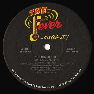 12inch Record COVER GIRLS - Spring Love SF816 Fever Records 1987 US Soul/Funk Used