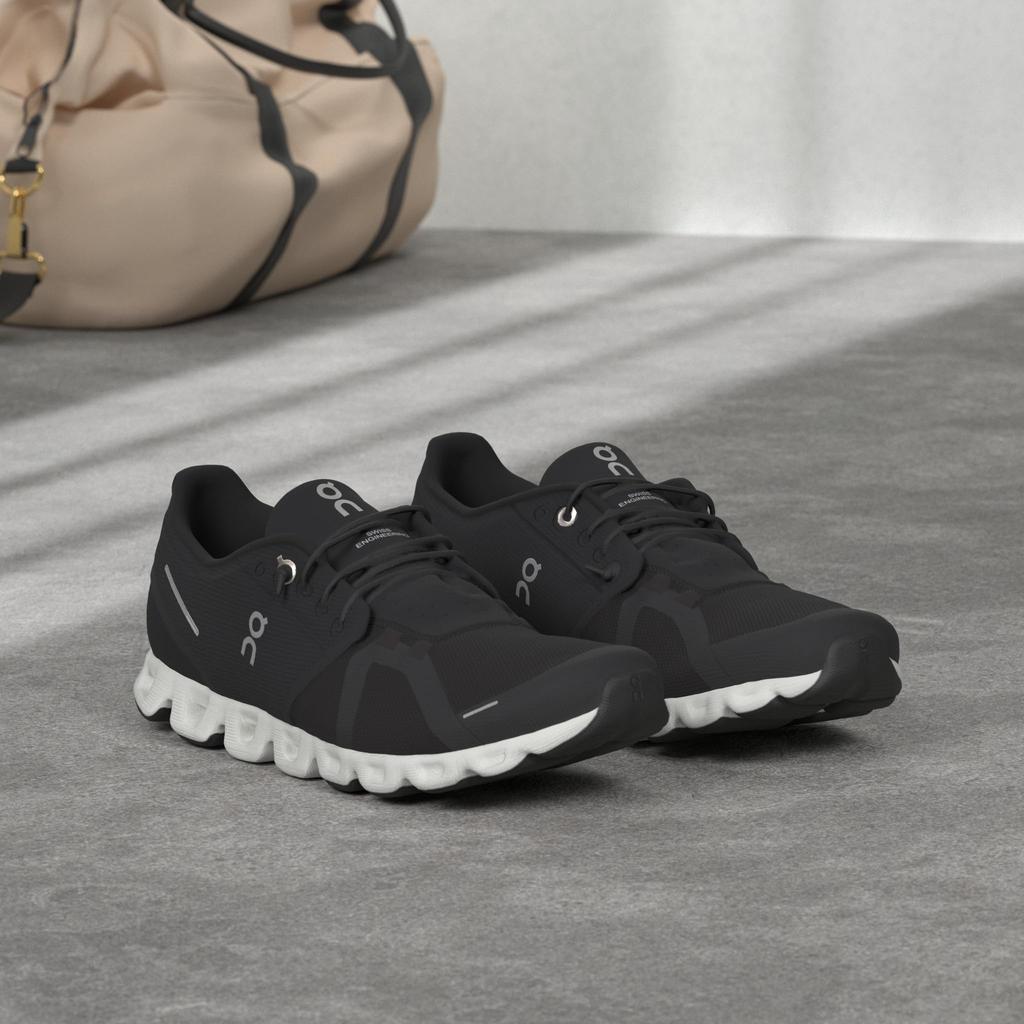 On Cloud 5 Running Size D Men's Shoes, Black/White, 27.0 Cm,