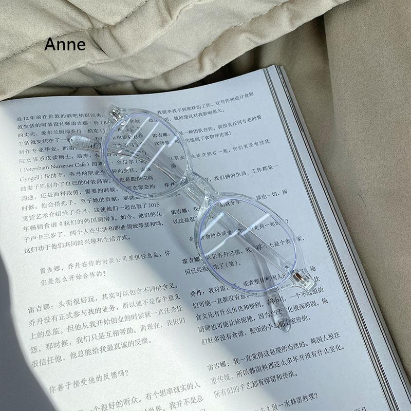 Anti-Blaulicht Myopie-Brille Ultraleicht Retro Kleiner Runder Rahmen Myopie-Brille für Damen Herren Künstlerische Rahmenbrille 0 Bis -4.0