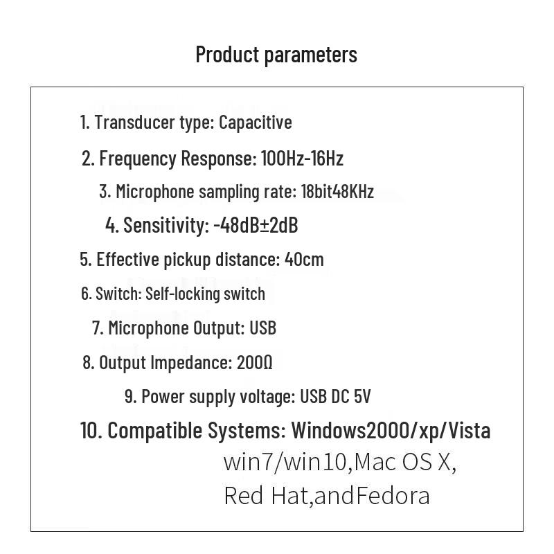 Xungu DM100 USB Omnidirectional Gooseneck Conference Microphone (CN Version)