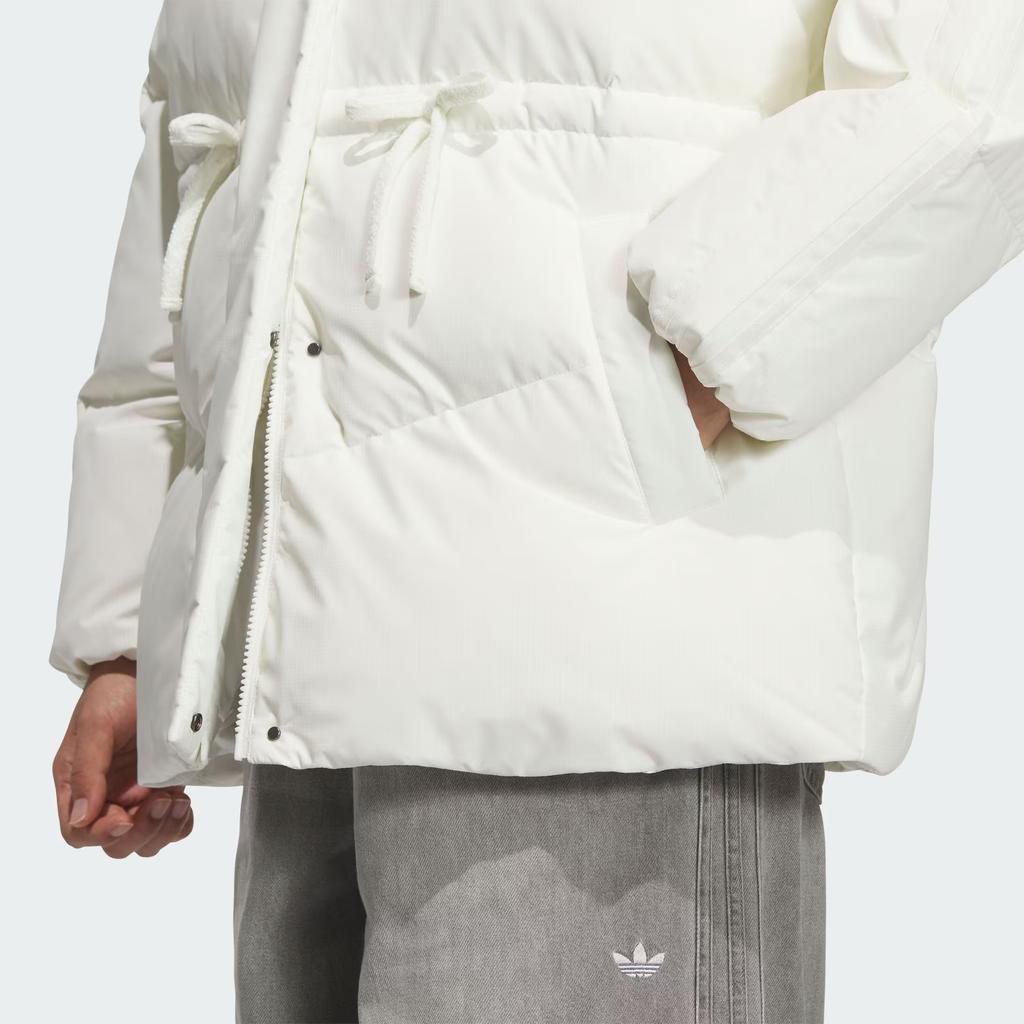 Adidas Originals Bow Mid Down Comfortable Warm Sports Duck Down Hooded Jacket Women Jackets KF3685