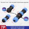 SP17 IP68 Waterproof Connector Docking Male Female Set Plug Socket 2/3/4/5/6/7/9Pin Wire Electric Aviation Cable Connector