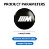 Aluminum Badge Auto Wheel Center Cover Stickers Hub Caps Decals For BMW 1 3 5 7 Series M F01 F20 F10 F13 E52 E53 E60 E93