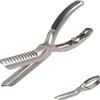 BBQ Rib Skinner Tool Stainless Steel Rib Membrane Remover with Comfort Ergonomic Handle for Outdoor Grilling