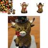 Adorable Highland Cow Resin Decoration Perfect For Christmas Home And Garden Gifts