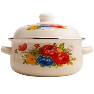 Enamel Pot Thickening Household Large-capacity Soup Stew Pot SoupChinese Medicine Casserole Induction Cooker Gas
