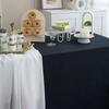 Rectangle Satin Tablecloth Wedding Table Cloth White Black For Party Birthday Events Banquet Decor Home Dinner Tablecloths