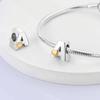 Copper Plated Diy Alphabet Charms Beads Love Heart Letter Gift Dangle Fit Original 3Mm Bracelet Bangle Jewelry Marking