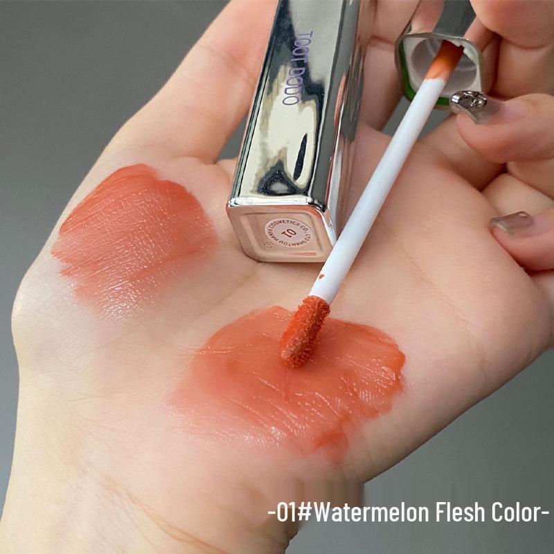 TOOT DODO Herzförmiger Wellenspiegel Lipgloss: Aufpolsternder, Feuchtigkeitsspendender, Silberner Lippenstift für Frauen