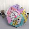 1pc Minnie Mouse,Daisy Duck Automatic Folding Umbrella: Compact 8-Bone Design Cartoon Outdoor Travel Companion, Business Umbrella, Christmas