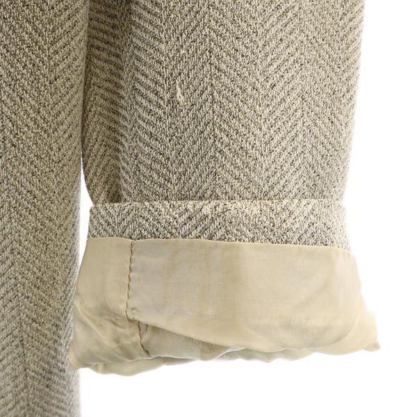 MAX MARA Made in Italy wool and silk blend Herringbone Pattern tailored jacket Women Used