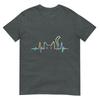 Heartbeat Cat Lover Animal Silhouette Cute Cat Tshirt