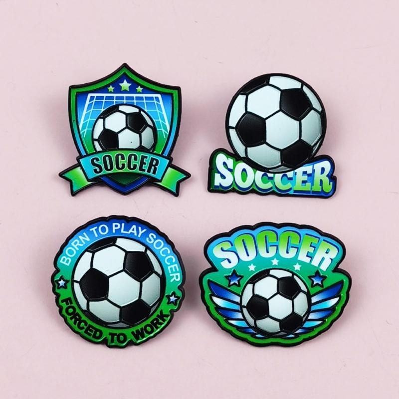 Handmade 3D Soccer Event Football Enamel Pin Zinc Alloy Brooch For Fan Collectors And Fashion Accessories