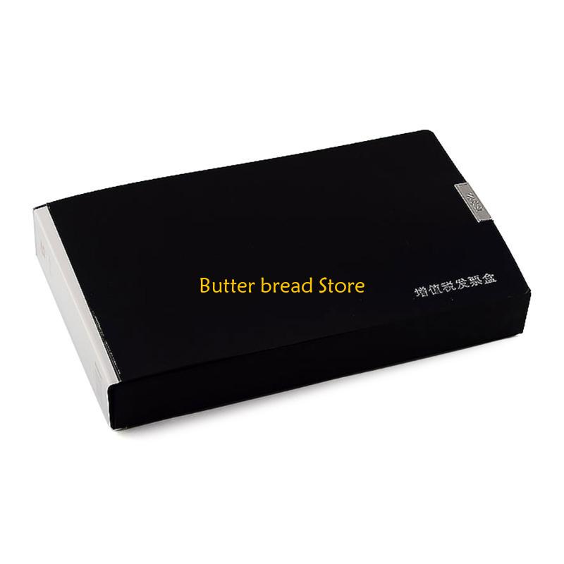 W89C Plastic Receipt Box Ticket Holder Check Folder Hold 350 Sheets чёрный