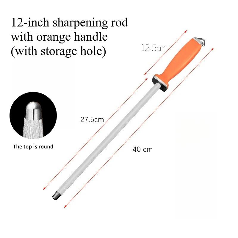 Professional Grinding Tool Stick Stainless Steel Diamond Sharpening Honing Steel Knife Sharpener Rod