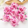 7cm Velvet Silk Rose Flower Head for DIY, Photography, Wedding Arch, and Decor.