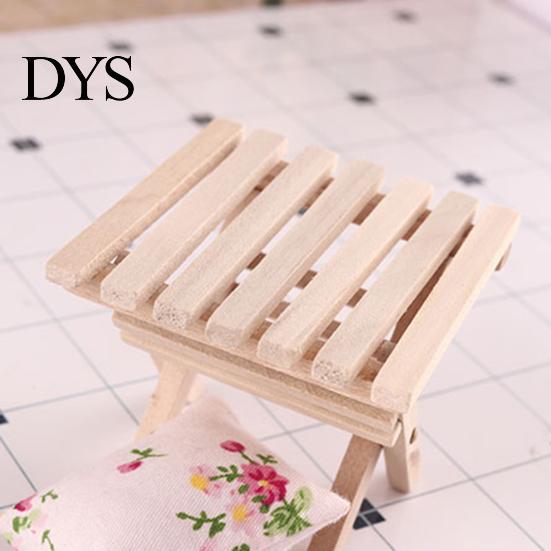 Mini Furniture Model 1:12 Folding Table Handicraft DIY Beach for Kids Dollhouse Accessory