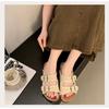 Thick-soled Boken Slippers Women's Summer Fashion Shoes Flip-flops Half-slippers