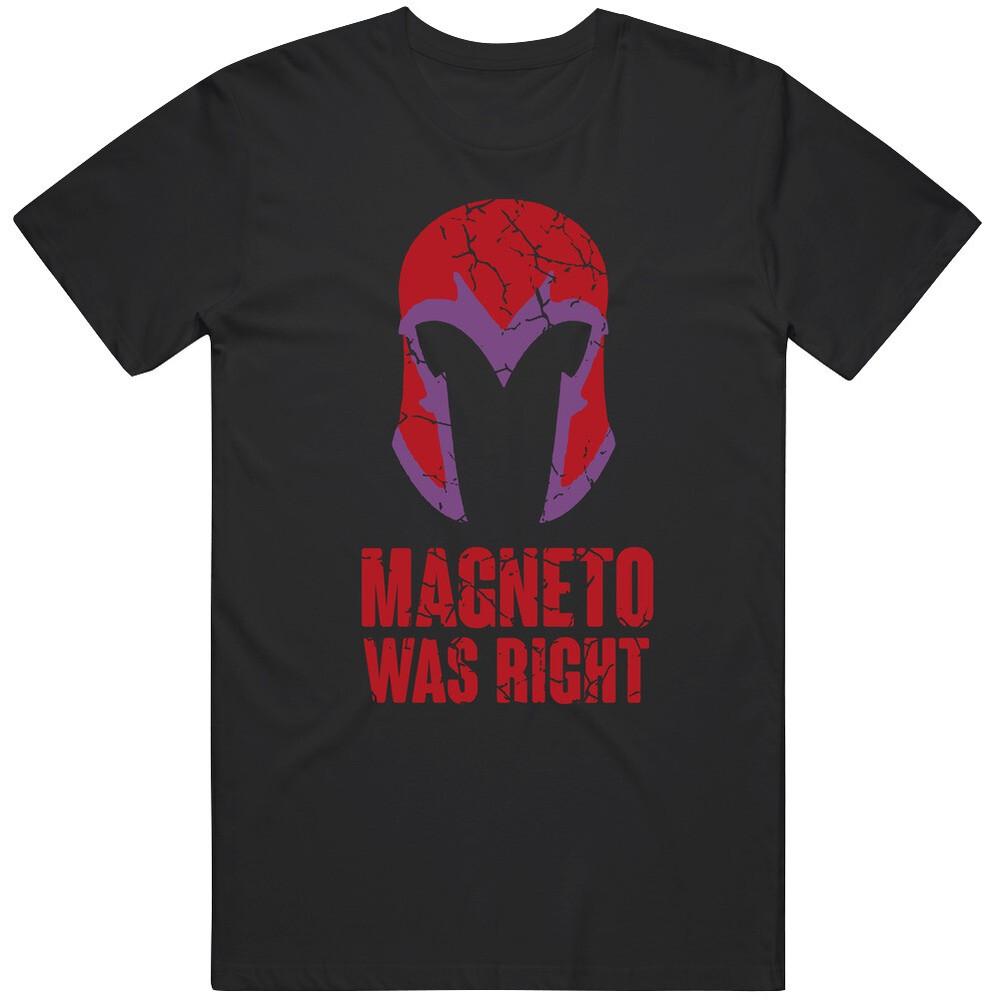 

Magneto Was Right 97 Comic Fan Distressed T Shirt 4XL
