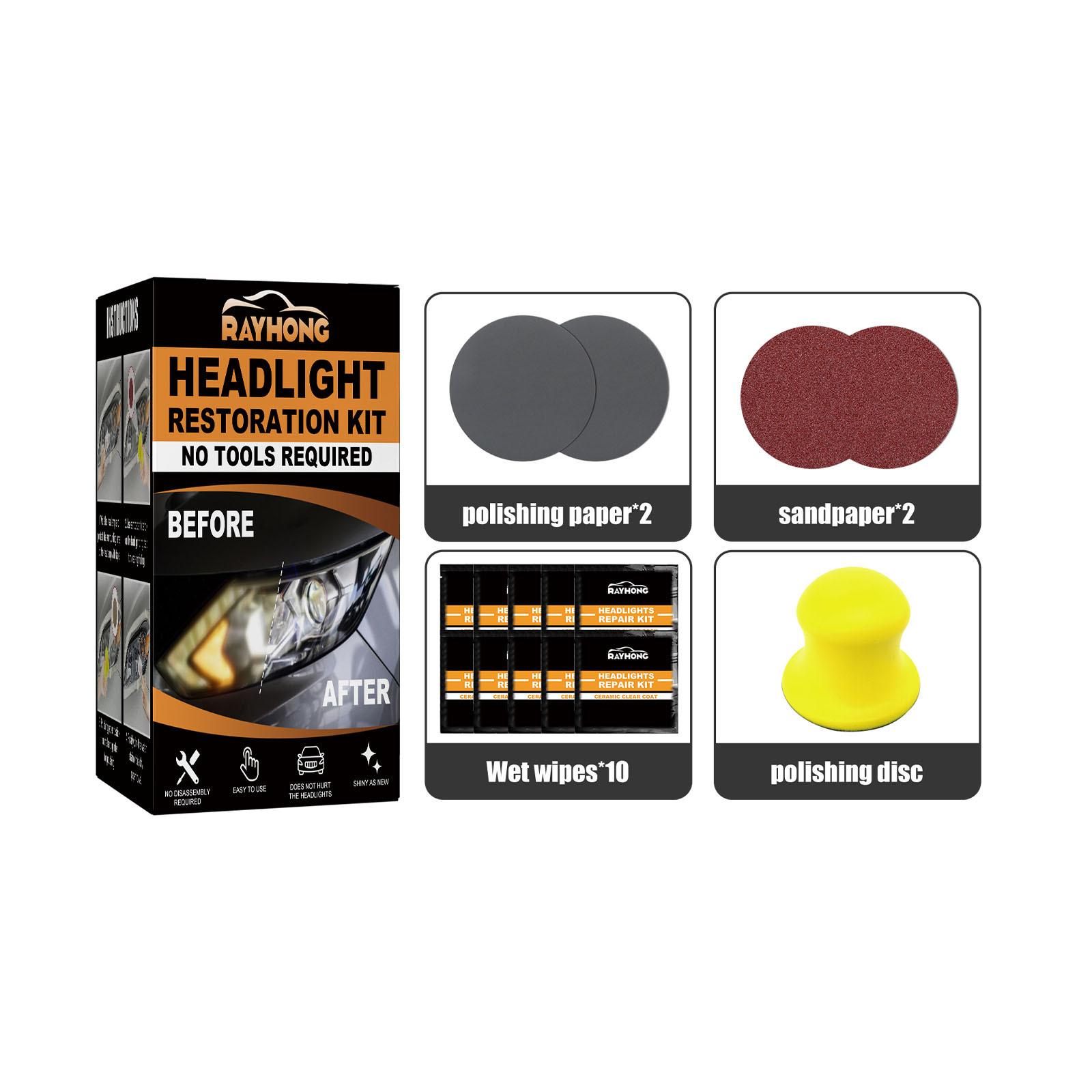 

Автомобильный керамический комплект для ремонта фар, царапины, пожелтевший полированный абажур, ремонт, восстановленное осветление