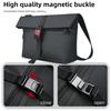 HcanKcan Herre Crossbody-veske Vanntett Skulderveske Passer 13 Tommers Bærbar PC Midjeveske Stor Kapasitet Messenger-veske Svart Sideveske