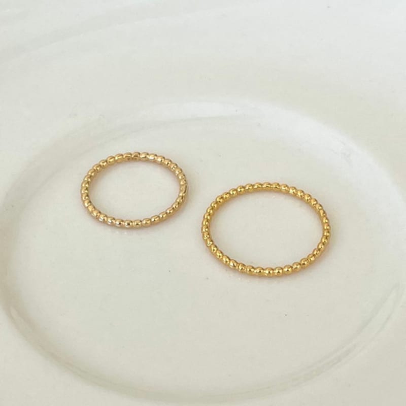 geegee [silver925] tiny ball ring (2color)
