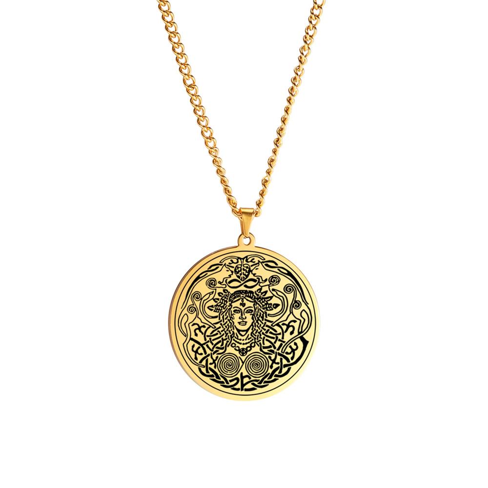 Dainty Norse Mythology Freyja Goddess Pendant Necklace Associated Love Sex Beauty Fertility Talisman Necklaces Jewelry