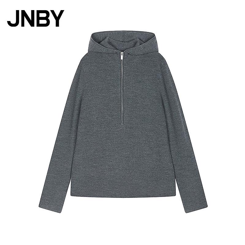 JNBY 2025 Fall Hooded Wool Knit Sweater