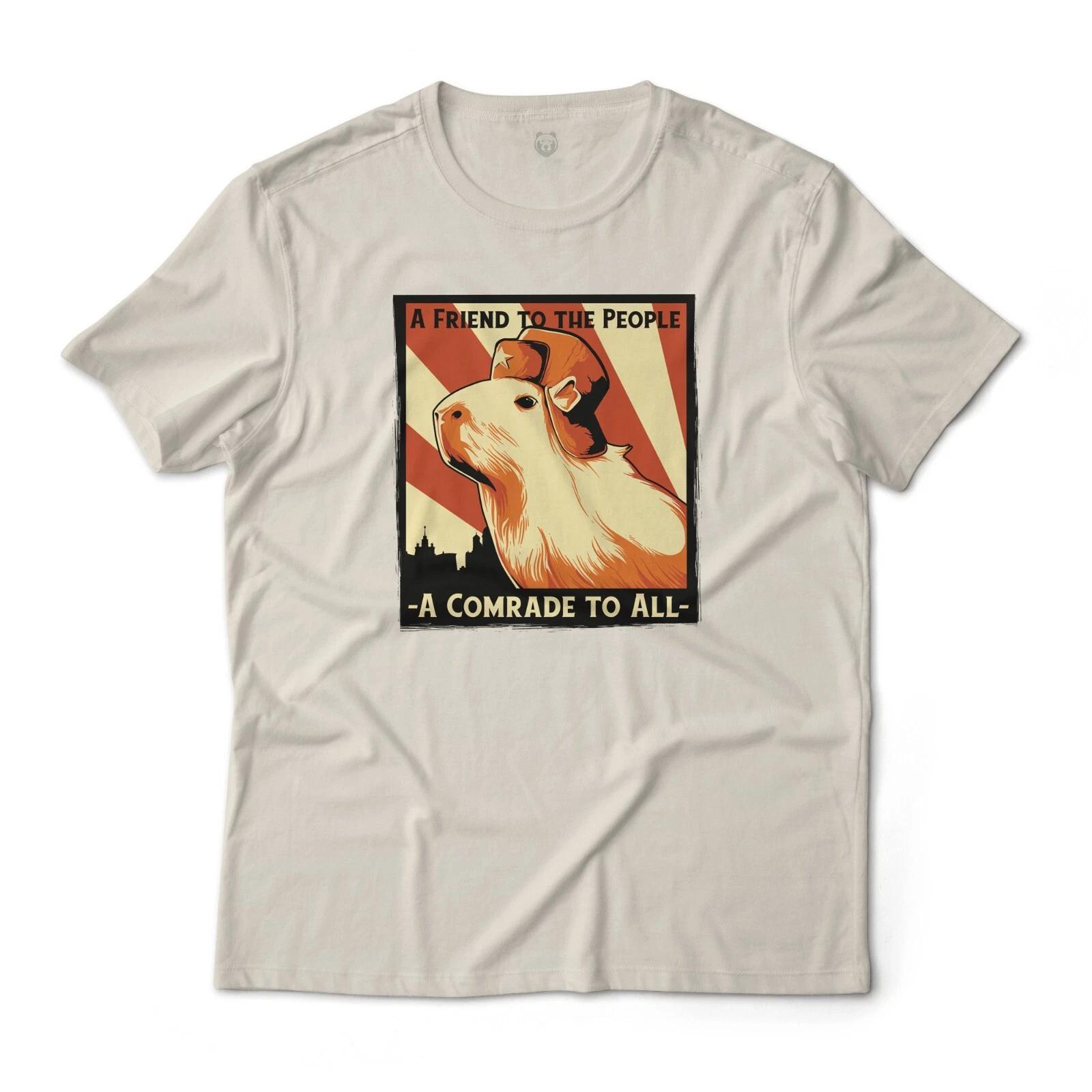 Capybara A Comrade To All Animal Graphic T-T-Shirt 4XL