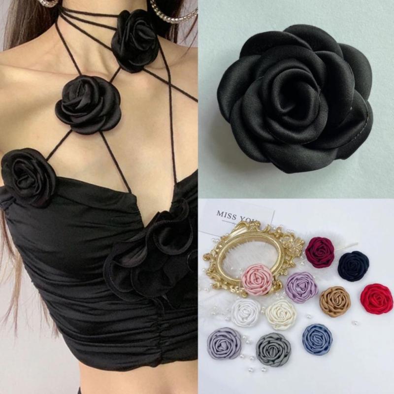 Camellia Corsage Pins Camellia Brooches Camellia Lapel Pins Jewelry Accessories for Sweater Skirts Dresses Decorations