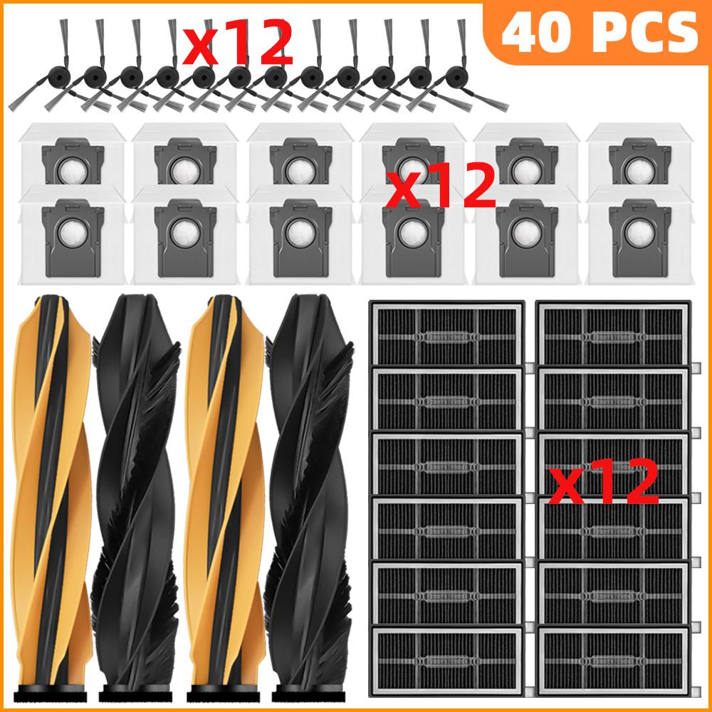 Fit For MOVA Z60 Ultra Roller Complete/ Z60 Ultra Roller SA/ Trouver Z60 Ultra Parts Main Side Brush Filter Dust Bag Accessories