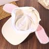 Cute Baseball Cap Plush Rabbit Ear Sunscreen Hat Trendy Peaked Cap  Spring Summer