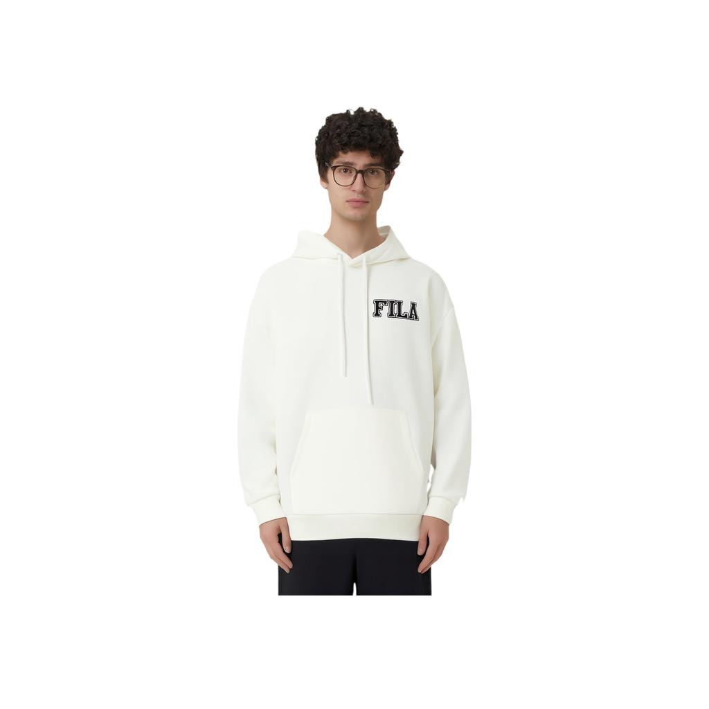 FILA Original Casual Comfortable Fresh Loose Pullover Sweatshirt Men sweatshirt Fog-Lotus-White F11M349230F-IV