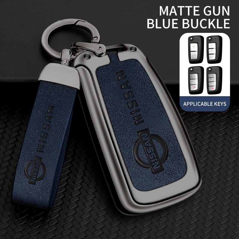 Zinc Alloy Car Key Case Cover Shell for Nissan X-Trail Qashqai J11 Juke Murano Micra Tiida Maxima Altima Kicks Protector Holder