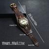 Cowhide Strap Leather Strap Watch Black Brown Watch Bracelet Fashion Cowhide Bracelet Watch  Casual