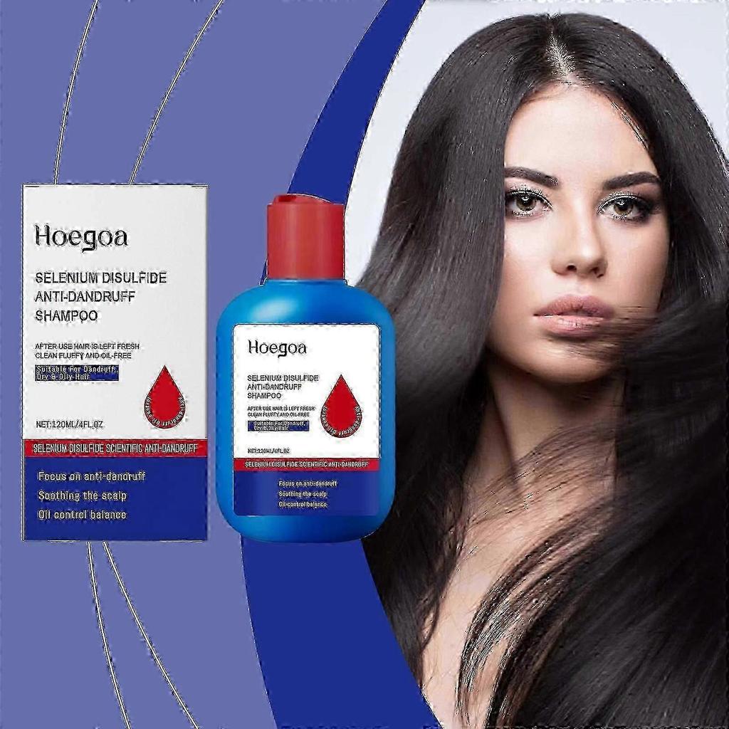 Hoegoa Selenium Disulfide Shampoo for Deep Cleansing of Scalp, Oil Control, Refreshing, Moisturizing, Show off Hair, Fluffy Shampoo New Arrival
