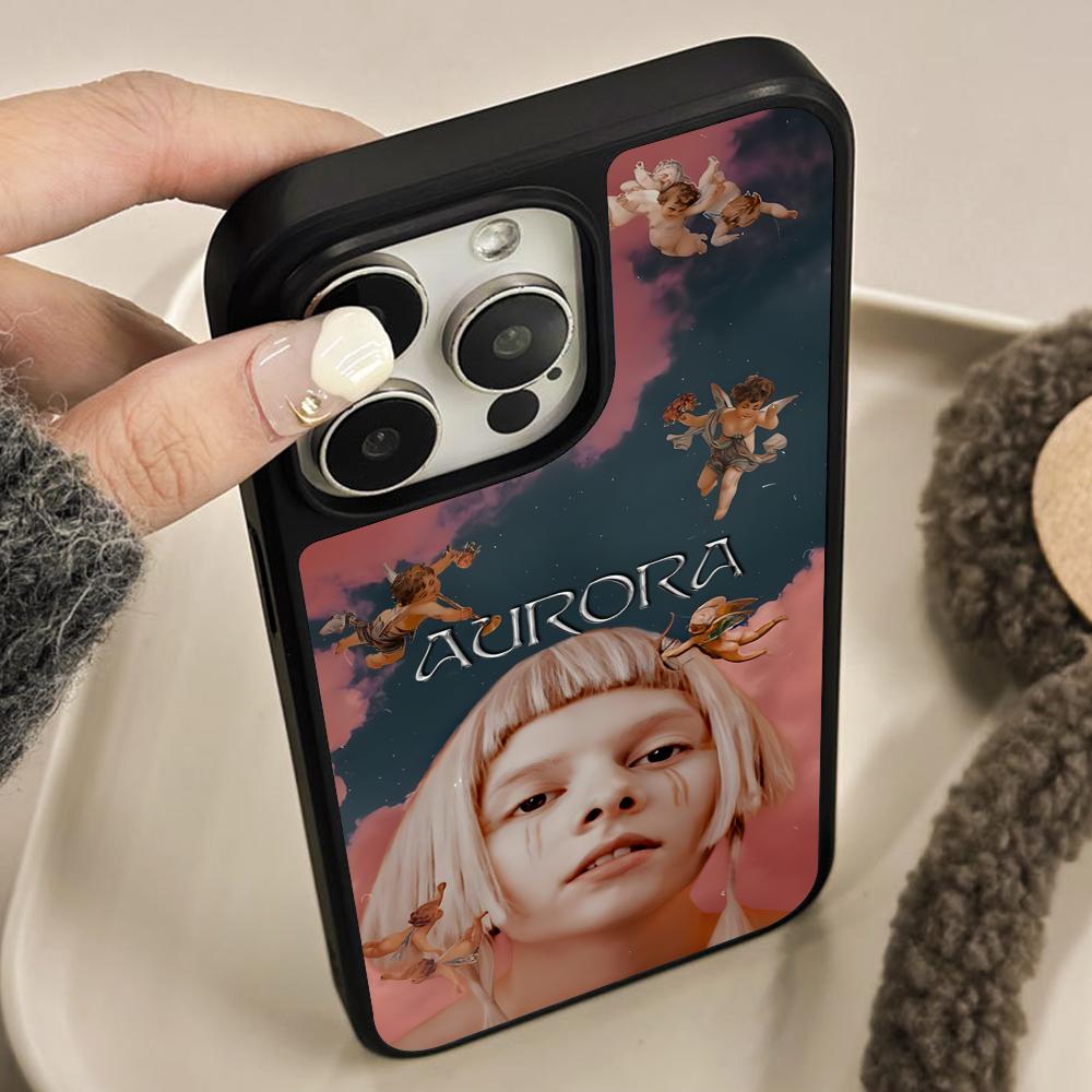 Aurora Aksnes Matte Surface  Mobile Phone Case for iPhone 17 16 15 14 13 12 11 Air Pro Max Plus Colorful Cover