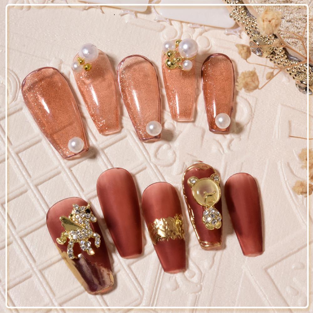 Buy Crystal Luxury Zircons Shiny Nail Jewelry 3D Nail Rhinestones Alloy Nail  Art Decorations Manicure at affordable prices — free shipping, real reviews  with photos — Joom