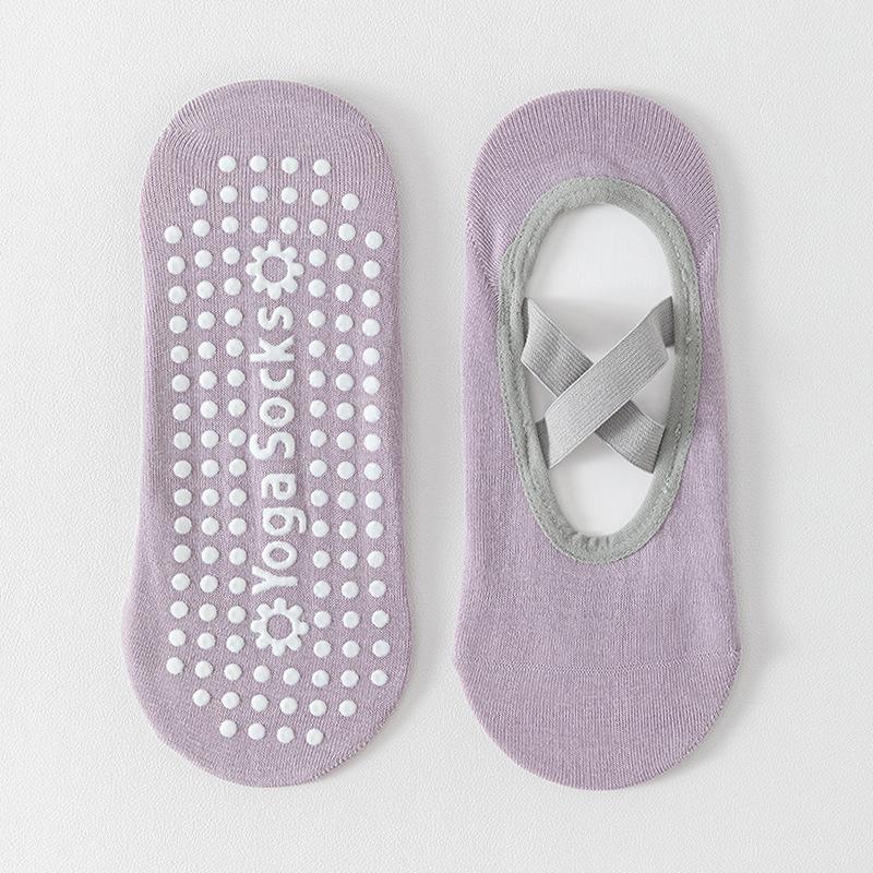 Yoga Socks for Women, Summer Pure Cotton Indoor Fitness Sports Socks, Anti-slip and Shock-absorbing Professional Pilates Boat Socks, No Heel Drop